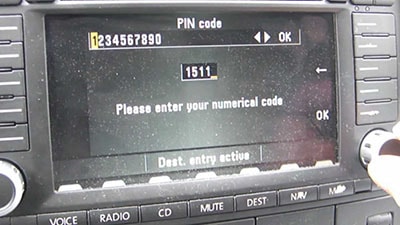 entrer code radio volkswagen 