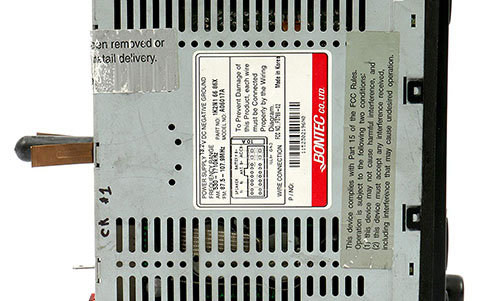 numero de serie d'un radio bontec