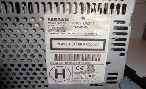 numero de serie d'un radio daewoo is corp