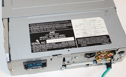 numero de serie d'un radio jvc