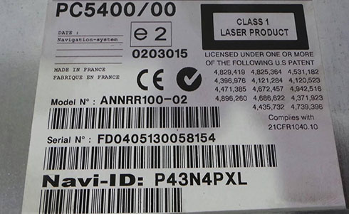 numero de serie d'un radio kia