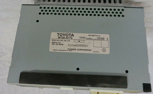 numero de serie d'un radio lexus